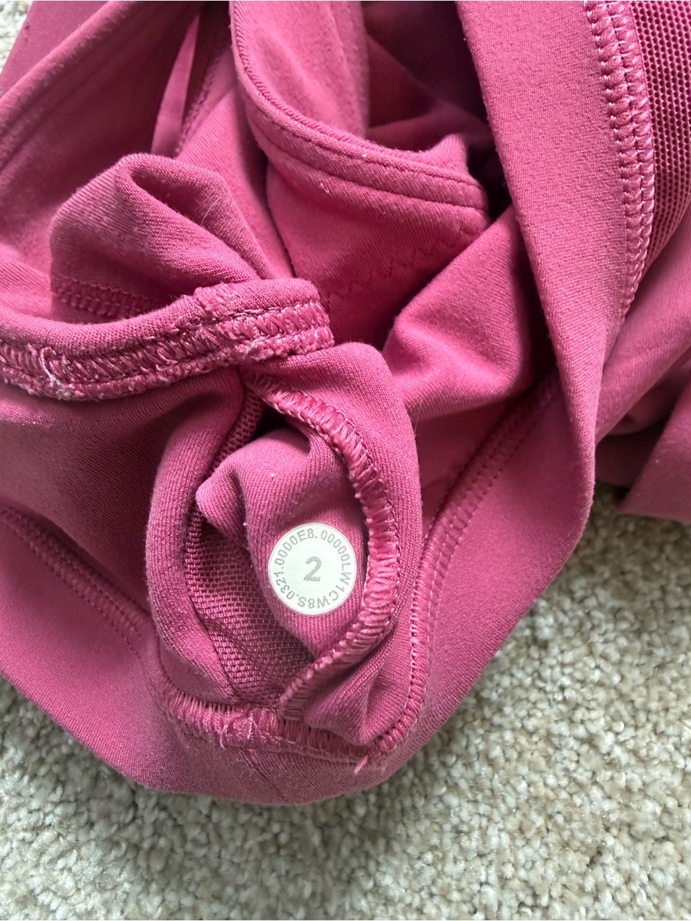 Lululemon Align Tank Top Pink Bra Size 2 - Picture 3 of 3